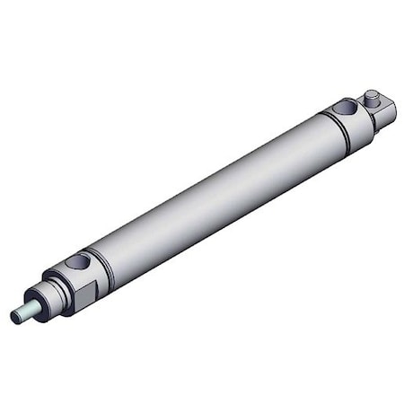 Smc Pneumatic Cylinder, Double Acting, 3/4 in. Bore, 4 in. Stroke NCMC075-0400